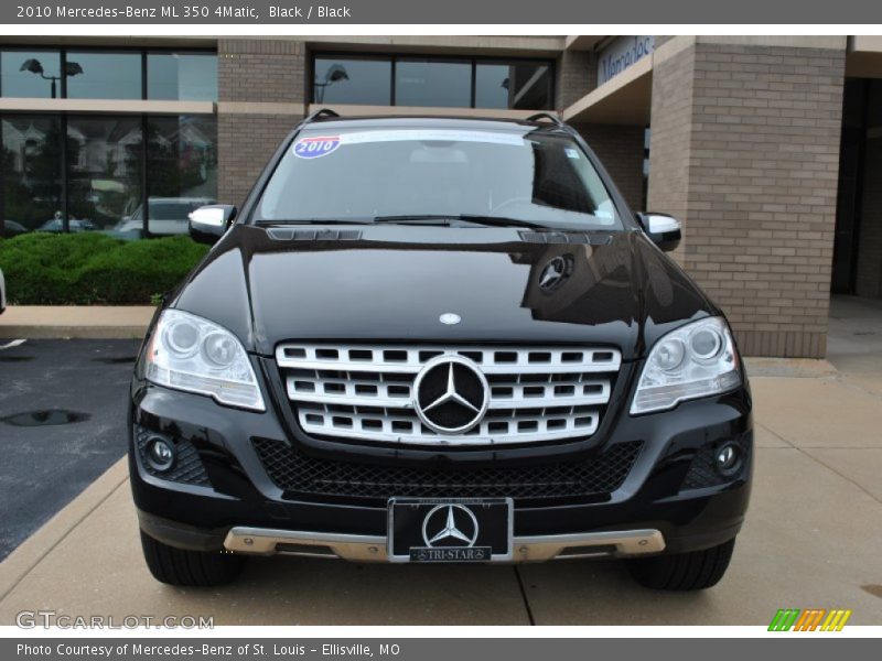 Black / Black 2010 Mercedes-Benz ML 350 4Matic
