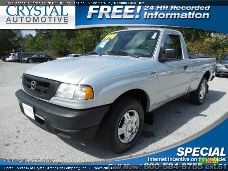 Silver Metallic / Medium Dark Flint 2003 Mazda B-Series Truck B2300 Regular Cab