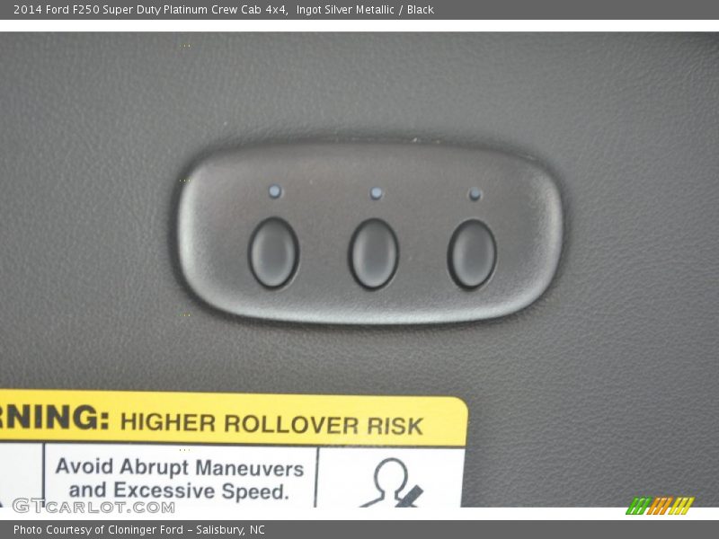 Ingot Silver Metallic / Black 2014 Ford F250 Super Duty Platinum Crew Cab 4x4
