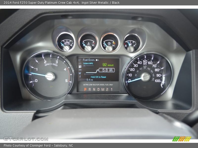  2014 F250 Super Duty Platinum Crew Cab 4x4 Platinum Crew Cab 4x4 Gauges