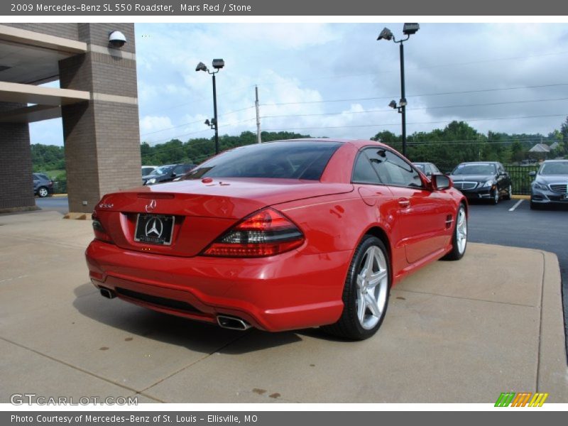 Mars Red / Stone 2009 Mercedes-Benz SL 550 Roadster