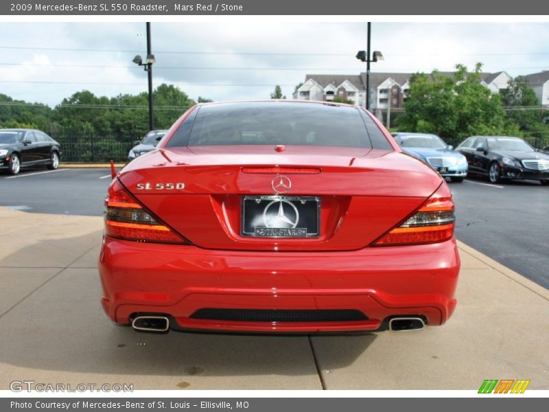 Mars Red / Stone 2009 Mercedes-Benz SL 550 Roadster