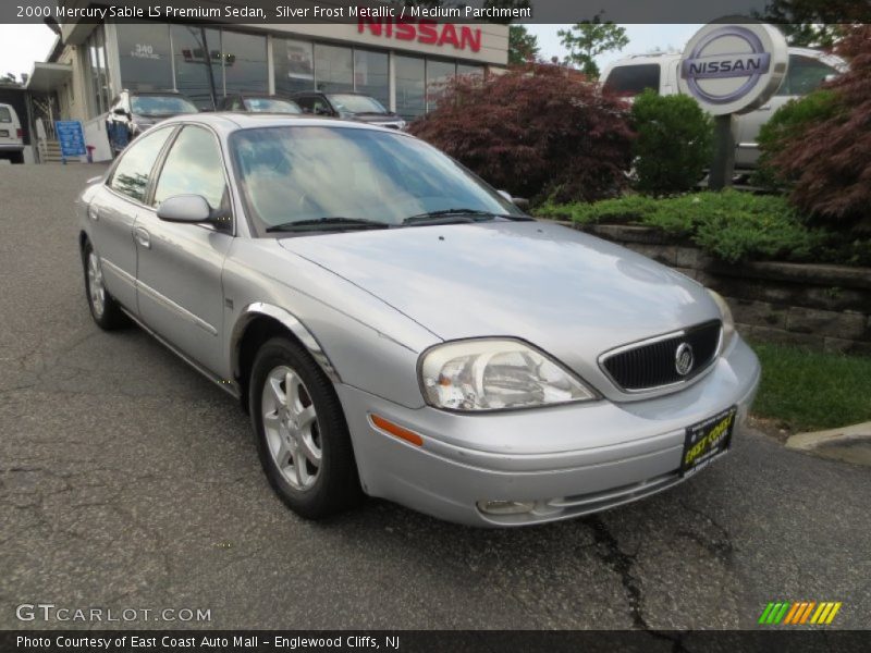 Silver Frost Metallic / Medium Parchment 2000 Mercury Sable LS Premium Sedan