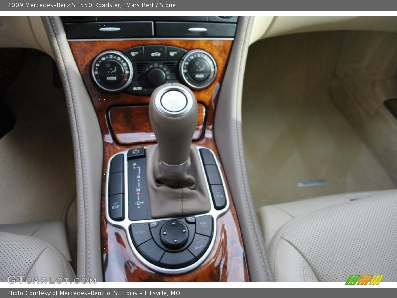 Mars Red / Stone 2009 Mercedes-Benz SL 550 Roadster