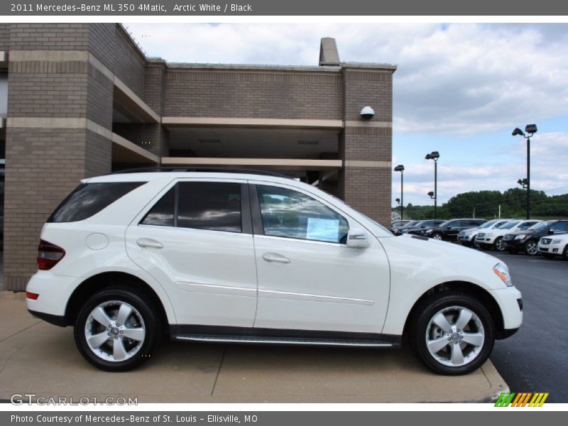 Arctic White / Black 2011 Mercedes-Benz ML 350 4Matic