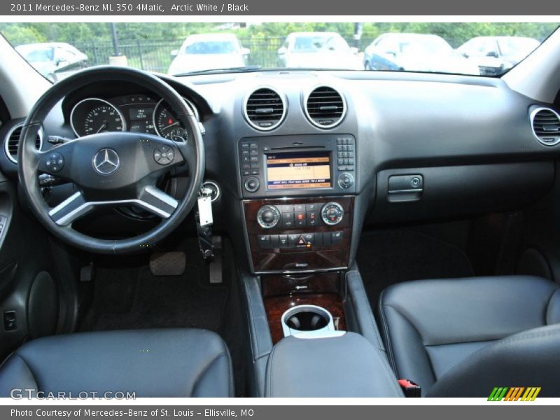 Arctic White / Black 2011 Mercedes-Benz ML 350 4Matic
