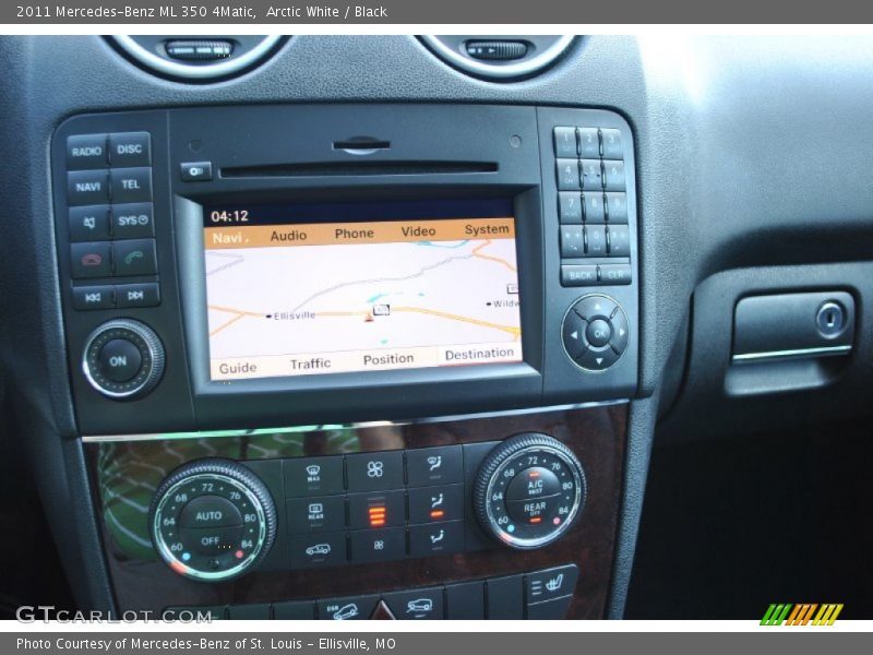 Arctic White / Black 2011 Mercedes-Benz ML 350 4Matic