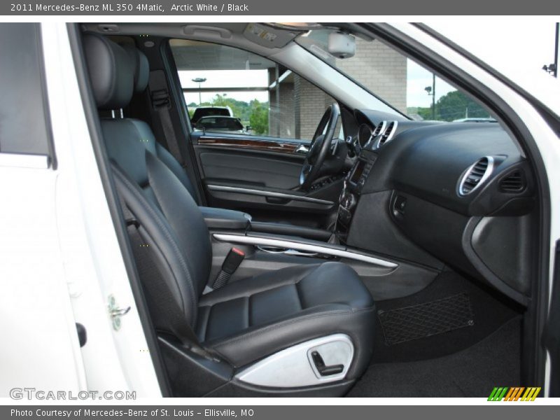 Arctic White / Black 2011 Mercedes-Benz ML 350 4Matic