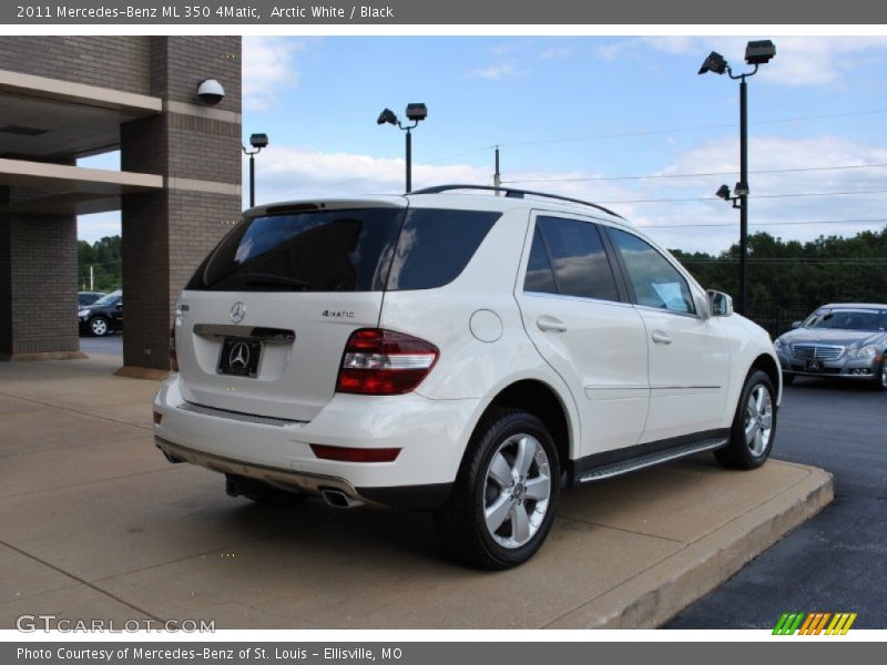 Arctic White / Black 2011 Mercedes-Benz ML 350 4Matic