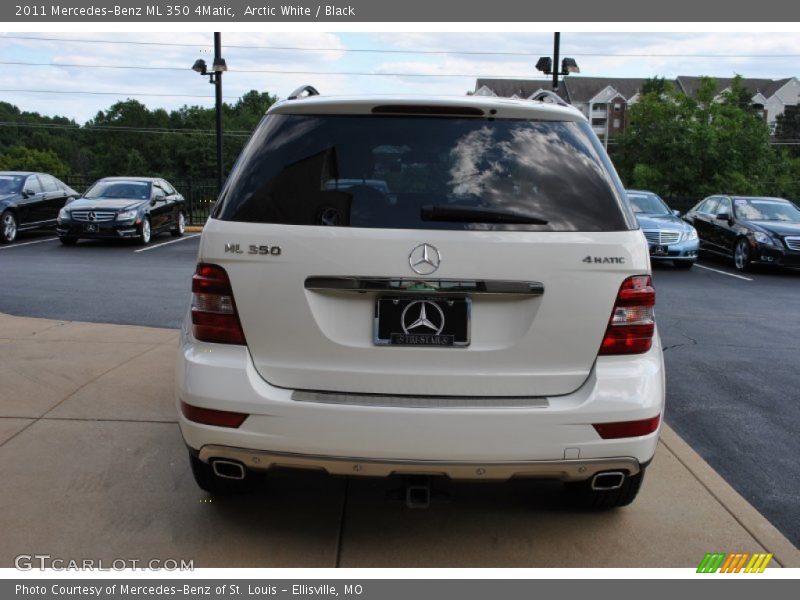 Arctic White / Black 2011 Mercedes-Benz ML 350 4Matic