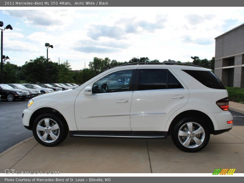 Arctic White / Black 2011 Mercedes-Benz ML 350 4Matic