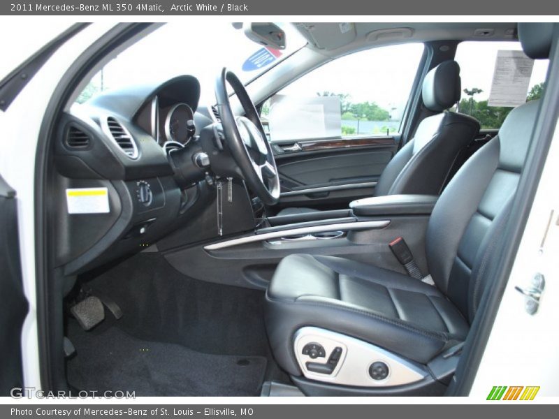 Arctic White / Black 2011 Mercedes-Benz ML 350 4Matic