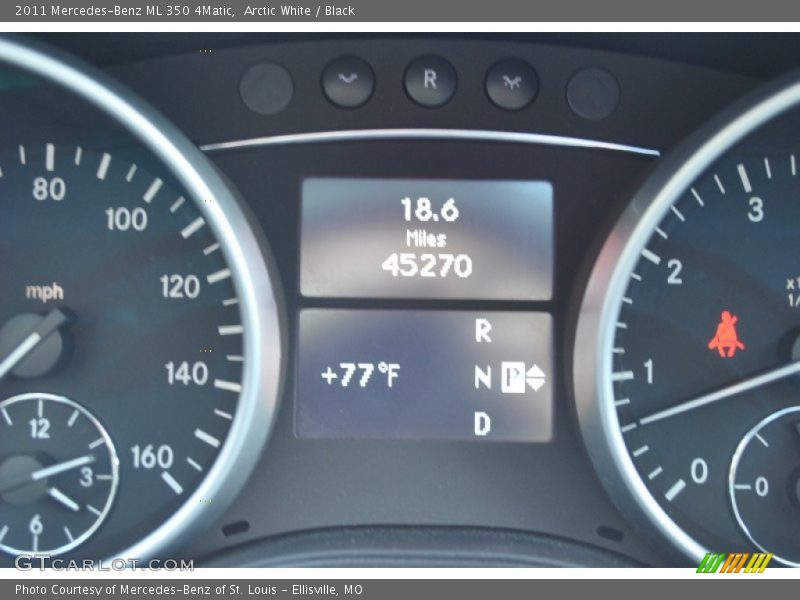 Arctic White / Black 2011 Mercedes-Benz ML 350 4Matic