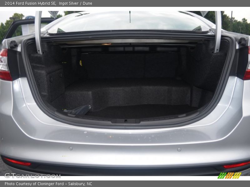 Ingot Silver / Dune 2014 Ford Fusion Hybrid SE