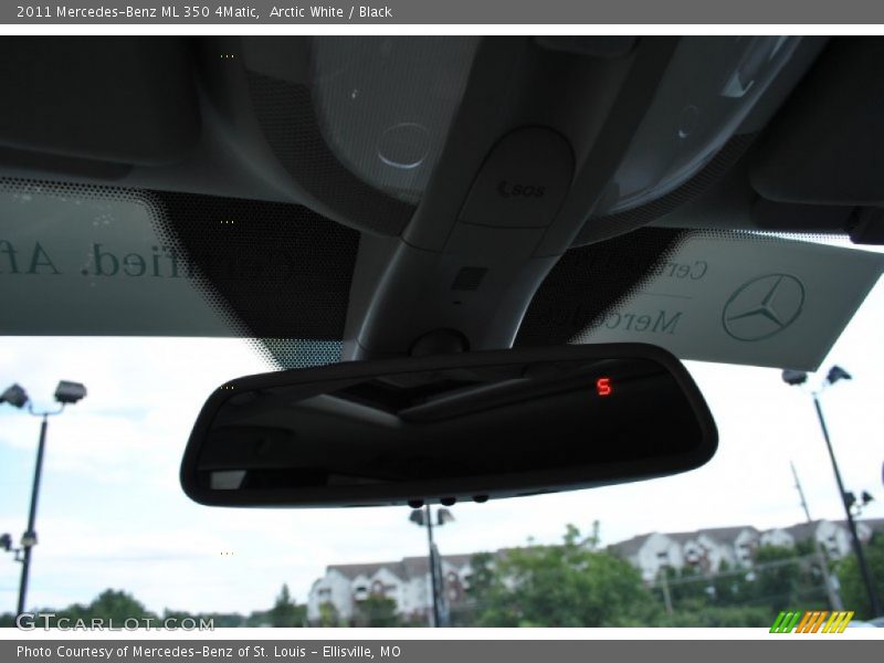 Arctic White / Black 2011 Mercedes-Benz ML 350 4Matic