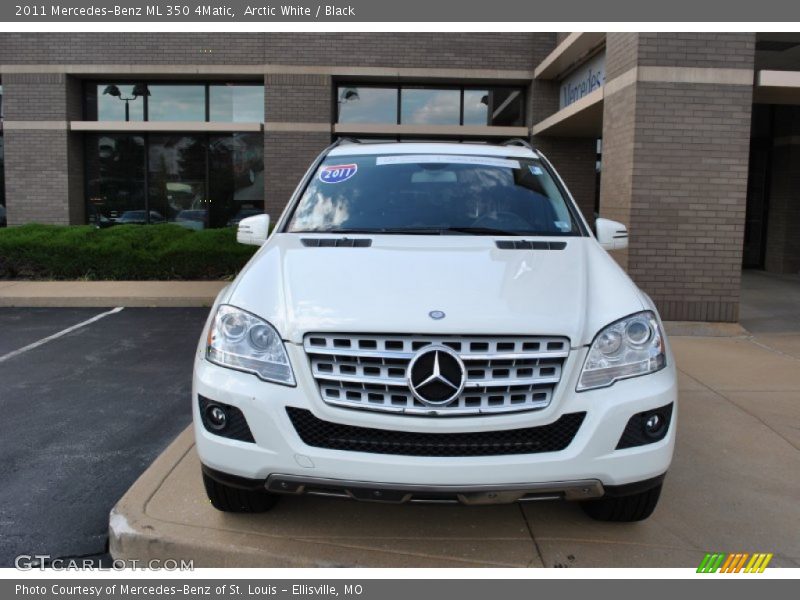 Arctic White / Black 2011 Mercedes-Benz ML 350 4Matic