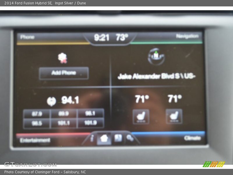 Ingot Silver / Dune 2014 Ford Fusion Hybrid SE