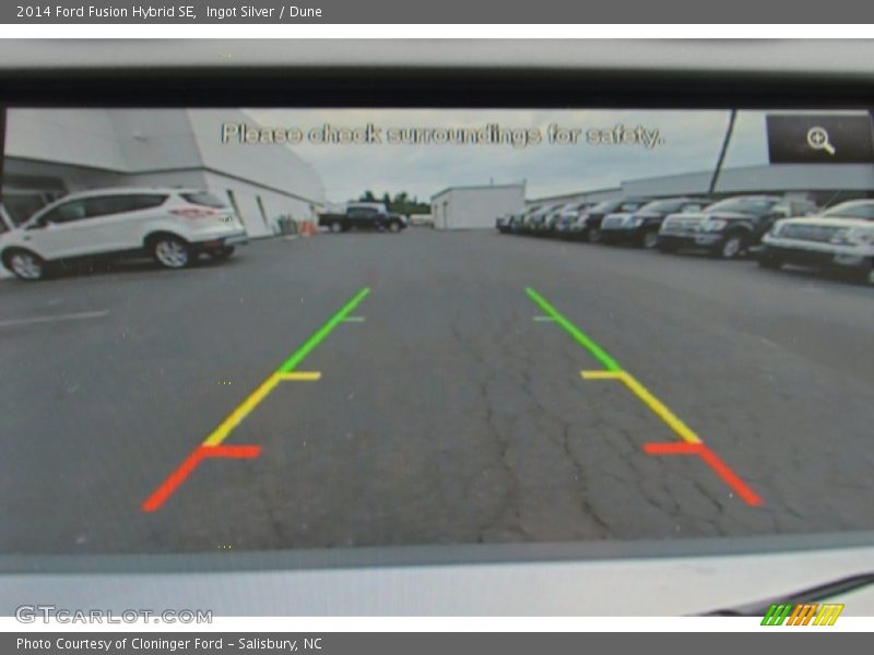 Ingot Silver / Dune 2014 Ford Fusion Hybrid SE