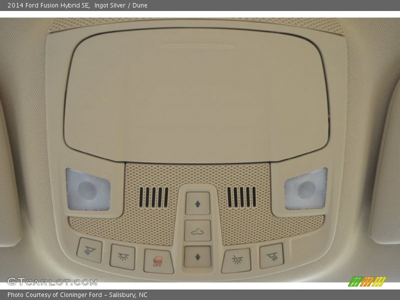 Ingot Silver / Dune 2014 Ford Fusion Hybrid SE