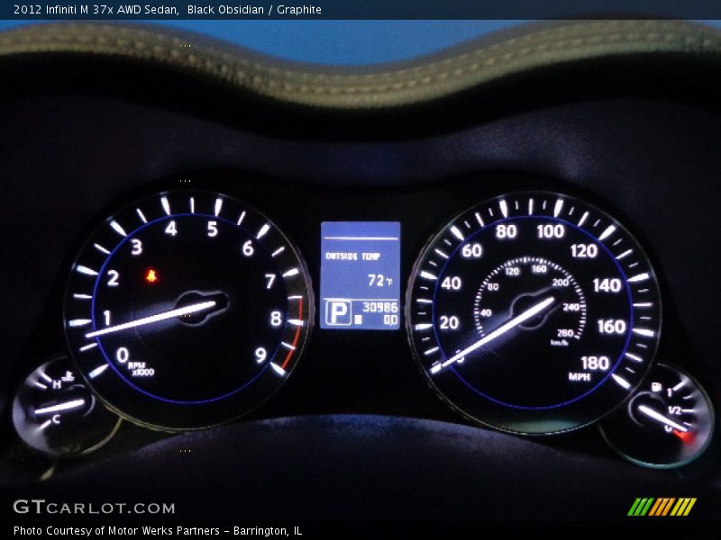 Black Obsidian / Graphite 2012 Infiniti M 37x AWD Sedan