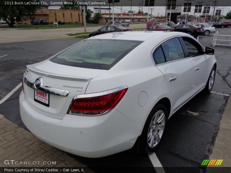 Summit White / Cocoa/Cashmere 2011 Buick LaCrosse CXL