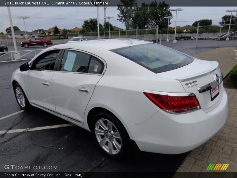 Summit White / Cocoa/Cashmere 2011 Buick LaCrosse CXL