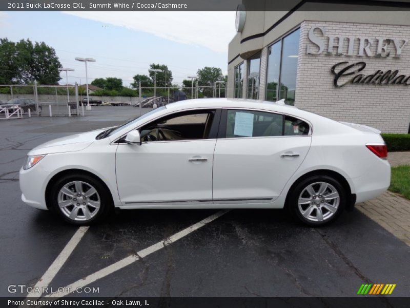 Summit White / Cocoa/Cashmere 2011 Buick LaCrosse CXL