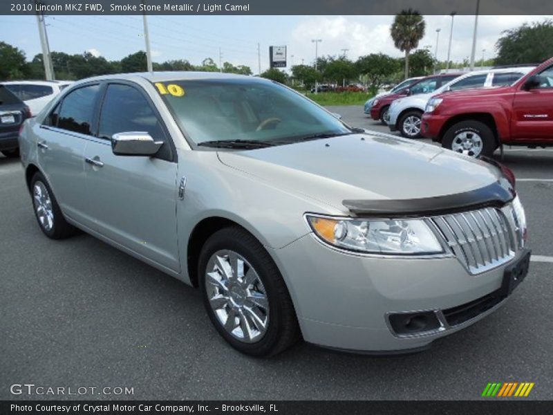 Smoke Stone Metallic / Light Camel 2010 Lincoln MKZ FWD