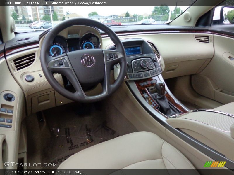 Summit White / Cocoa/Cashmere 2011 Buick LaCrosse CXL
