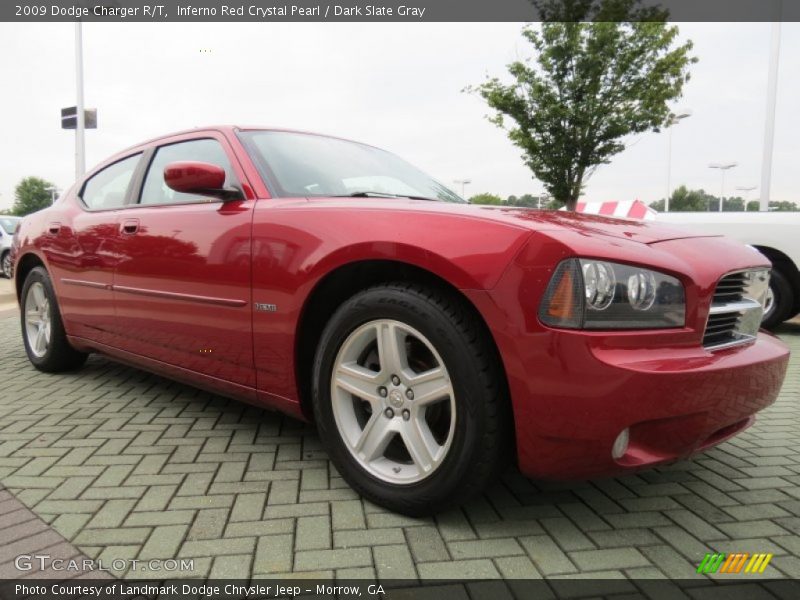 Inferno Red Crystal Pearl / Dark Slate Gray 2009 Dodge Charger R/T