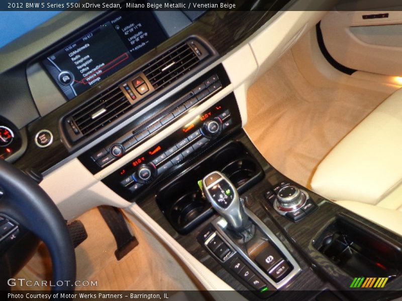 Milano Beige Metallic / Venetian Beige 2012 BMW 5 Series 550i xDrive Sedan