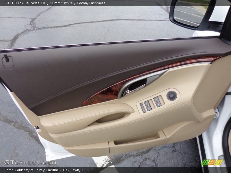 Summit White / Cocoa/Cashmere 2011 Buick LaCrosse CXL