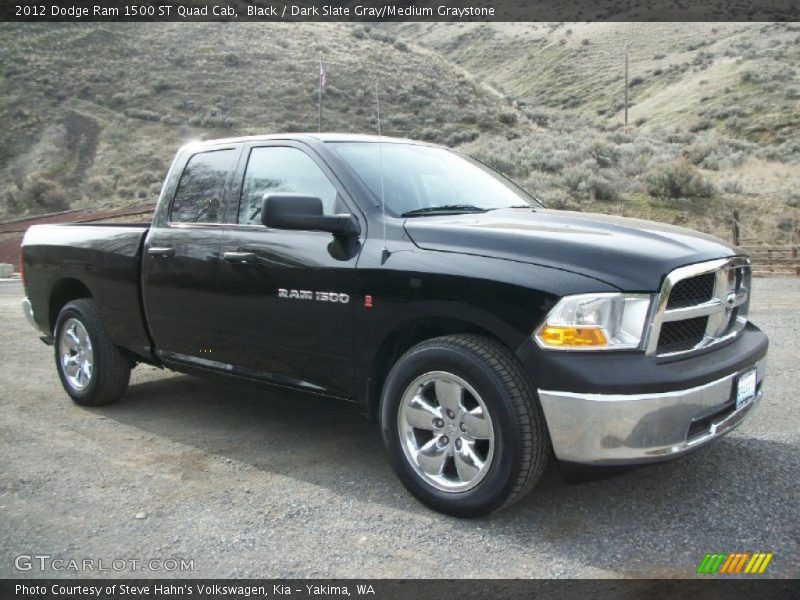 Black / Dark Slate Gray/Medium Graystone 2012 Dodge Ram 1500 ST Quad Cab