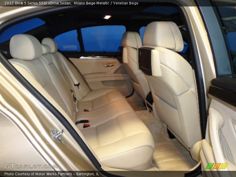 Milano Beige Metallic / Venetian Beige 2012 BMW 5 Series 550i xDrive Sedan