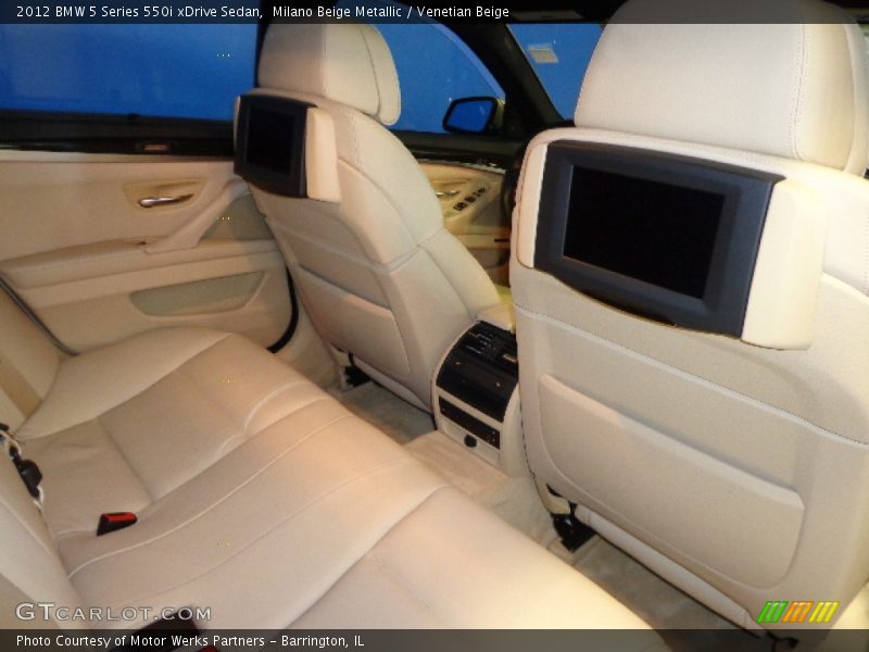 Milano Beige Metallic / Venetian Beige 2012 BMW 5 Series 550i xDrive Sedan
