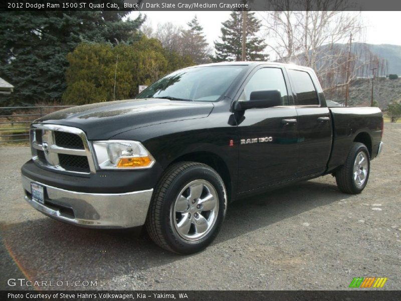 Black / Dark Slate Gray/Medium Graystone 2012 Dodge Ram 1500 ST Quad Cab