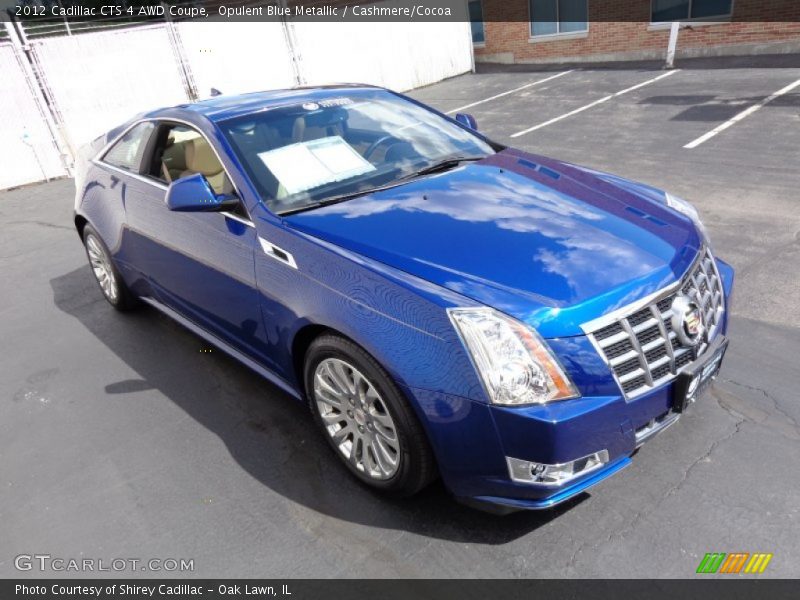  2012 CTS 4 AWD Coupe Opulent Blue Metallic