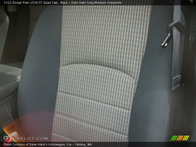 Black / Dark Slate Gray/Medium Graystone 2012 Dodge Ram 1500 ST Quad Cab