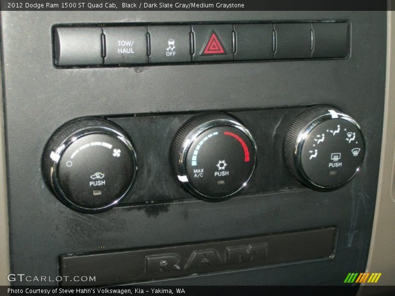 Black / Dark Slate Gray/Medium Graystone 2012 Dodge Ram 1500 ST Quad Cab