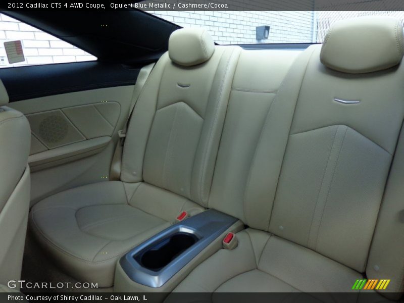 Rear Seat of 2012 CTS 4 AWD Coupe