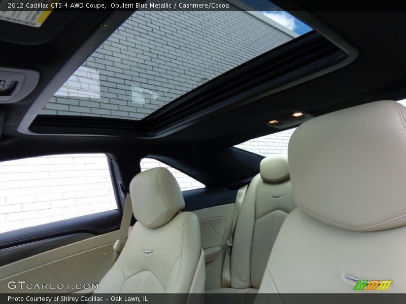 Opulent Blue Metallic / Cashmere/Cocoa 2012 Cadillac CTS 4 AWD Coupe