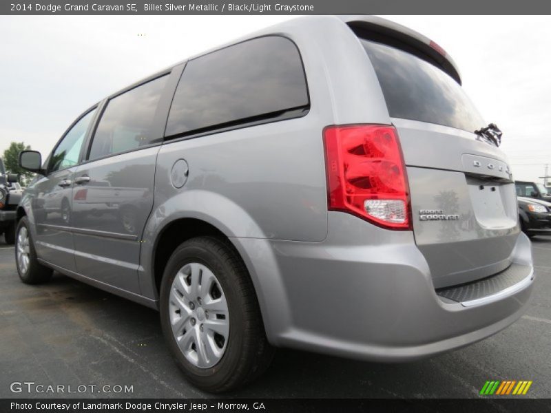 Billet Silver Metallic / Black/Light Graystone 2014 Dodge Grand Caravan SE