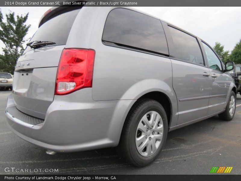 Billet Silver Metallic / Black/Light Graystone 2014 Dodge Grand Caravan SE