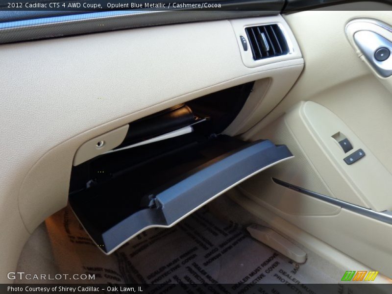 Opulent Blue Metallic / Cashmere/Cocoa 2012 Cadillac CTS 4 AWD Coupe