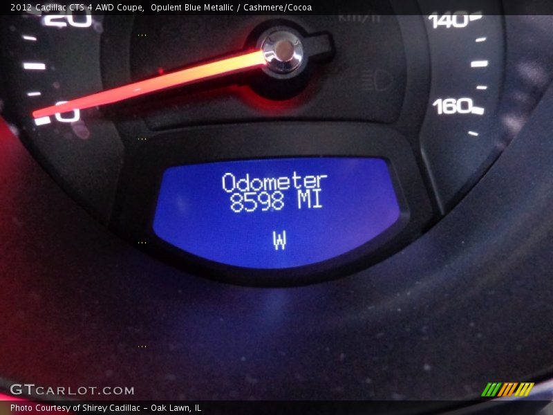 Opulent Blue Metallic / Cashmere/Cocoa 2012 Cadillac CTS 4 AWD Coupe