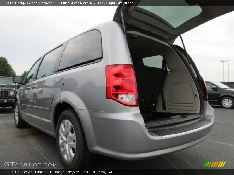 Billet Silver Metallic / Black/Light Graystone 2014 Dodge Grand Caravan SE