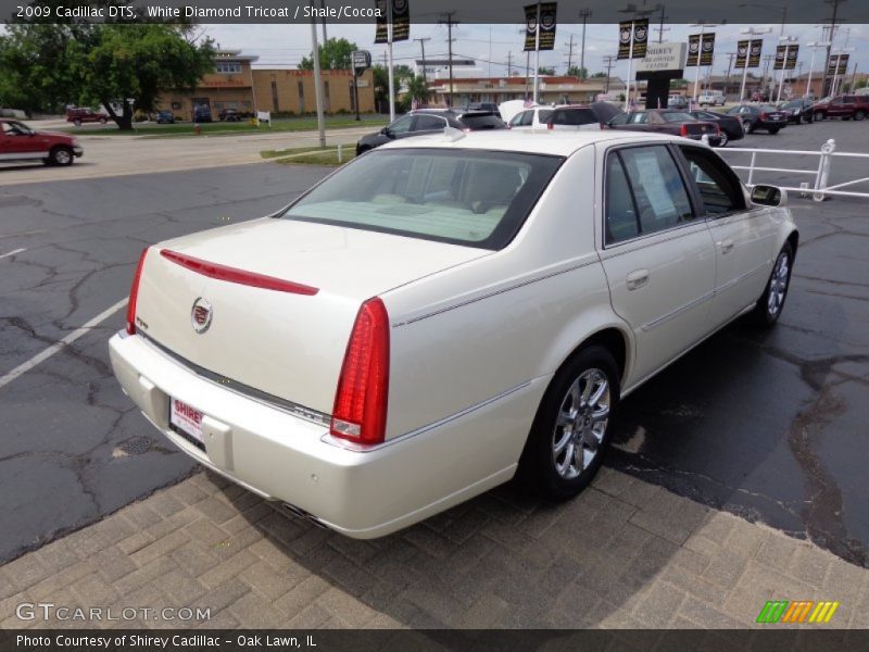White Diamond Tricoat / Shale/Cocoa 2009 Cadillac DTS