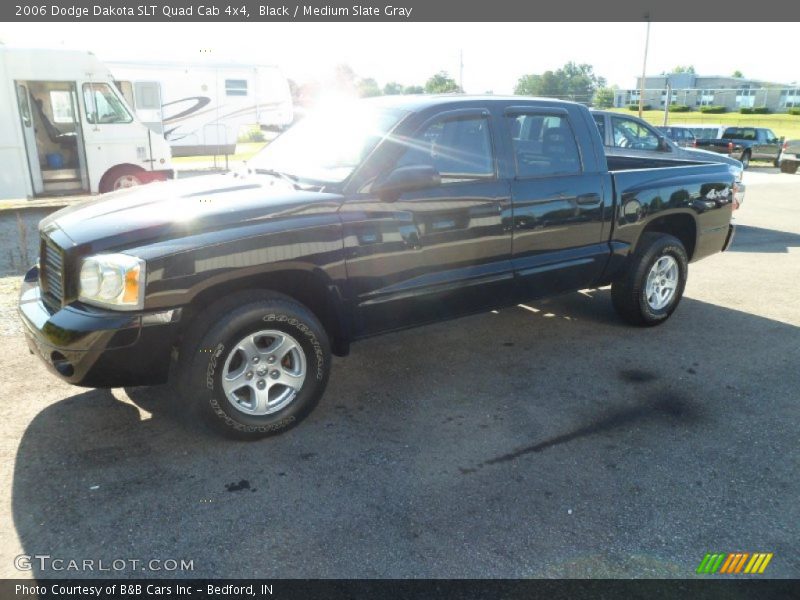 Black / Medium Slate Gray 2006 Dodge Dakota SLT Quad Cab 4x4