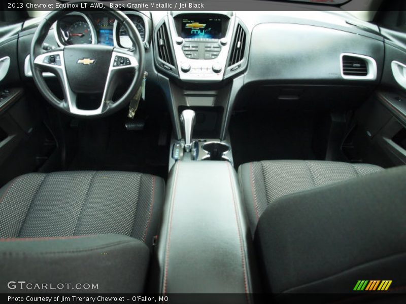 Black Granite Metallic / Jet Black 2013 Chevrolet Equinox LT AWD