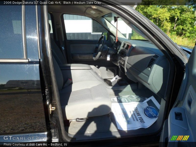 Black / Medium Slate Gray 2006 Dodge Dakota SLT Quad Cab 4x4
